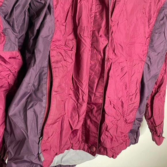 Eddie Bauer Purple Weather Edge W/ Detachable Hood Rain Coat Jacket Size S Women - Picture 4 of 7